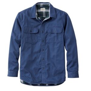NWT LL BEAN Shirt Mens Medium Tall Flannel Lined Hurricane